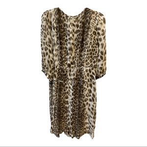 🆕 NWT Talbots Silk Animal Print Dress 10P NWT